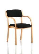 Madrid Visitor Chair Black With Arms BR000084 DD